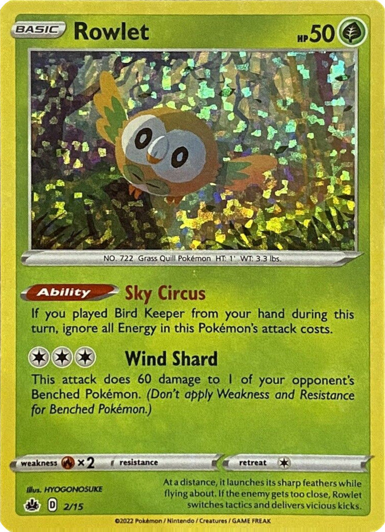 Rowlet (2/15) [McDonald's Promos: Match Battle] | Good Games Morley