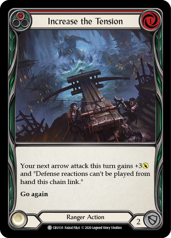 Increase the Tension (Red) [CRU135] (Crucible of War)  1st Edition Normal | Good Games Morley