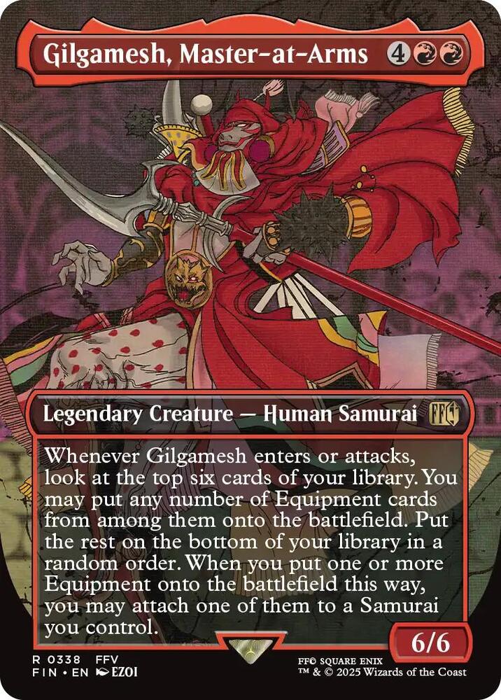 Gilgamesh, Master-at-Arms 338 (FINAL FANTASY)  - Borderless Foil | Good Games Morley