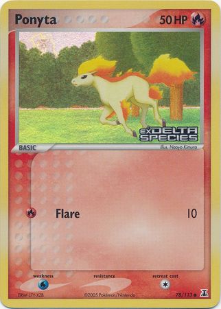 Ponyta (78/113) (Stamped) [EX: Delta Species] | Good Games Morley