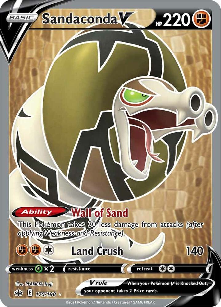 Sandaconda V 175/198 (SWSH06: Chilling Reign)  - Holofoil | Good Games Morley