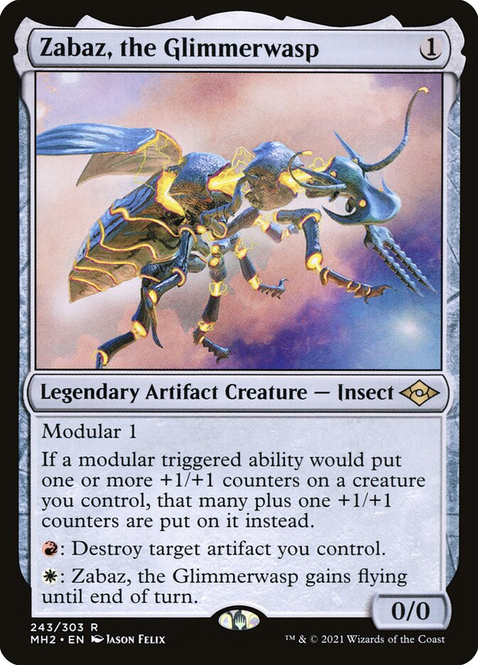 Zabaz, the Glimmerwasp 243 (Modern Horizons 2)  - Foil | Good Games Morley