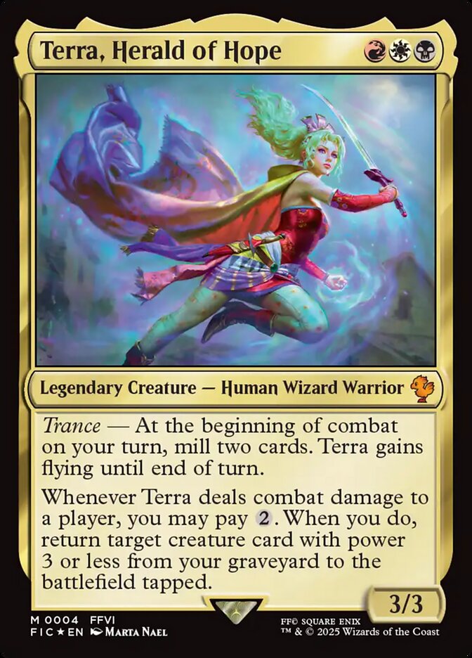 Terra, Herald of Hope 4 (Commander: FINAL FANTASY)  - Foil | Good Games Morley