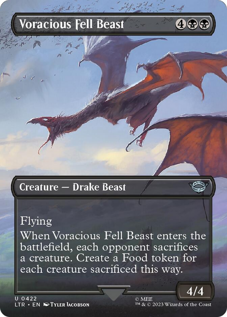 Voracious Fell Beast (Borderless Alternate Art) [The Lord of the Rings: Tales of Middle-Earth] | Good Games Morley