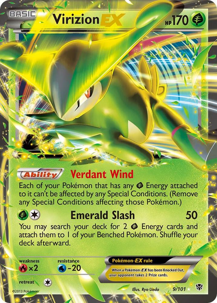Virizion EX 9/101 (Plasma Blast)  - Holofoil | Good Games Morley