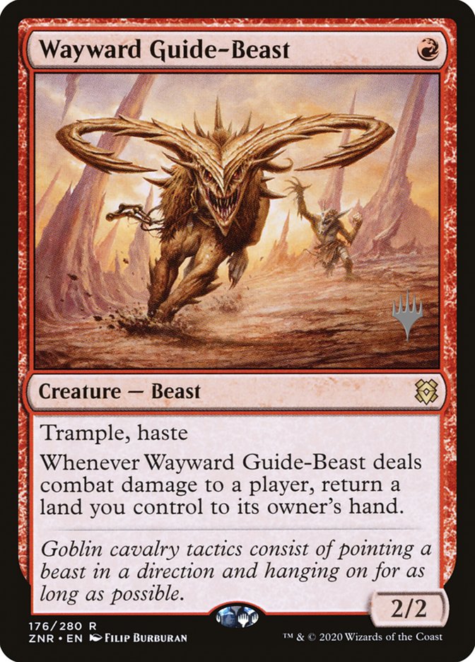Wayward Guide-Beast (Promo Pack) [Zendikar Rising Promos] | Good Games Morley