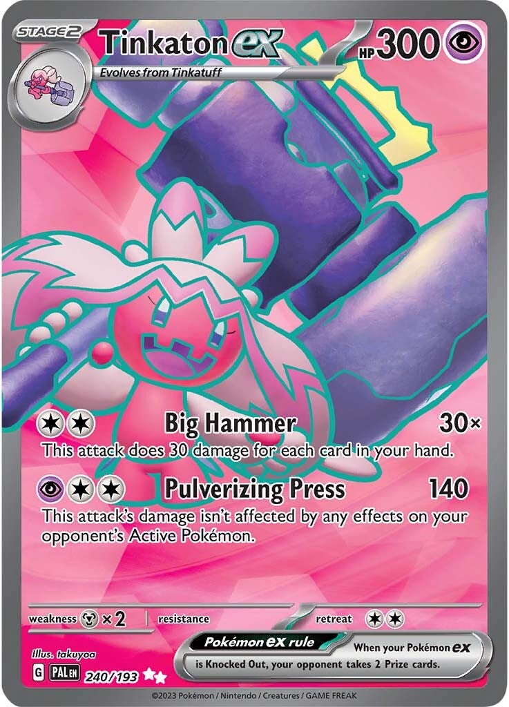 Tinkaton ex (240/193) [Scarlet & Violet: Paldea Evolved] | Good Games Morley