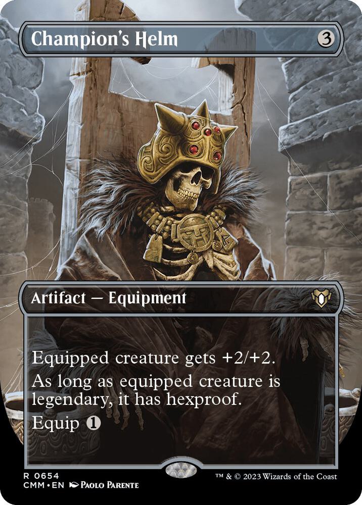Champion's Helm 654/451 (Commander Masters)  - Borderless | Good Games Morley