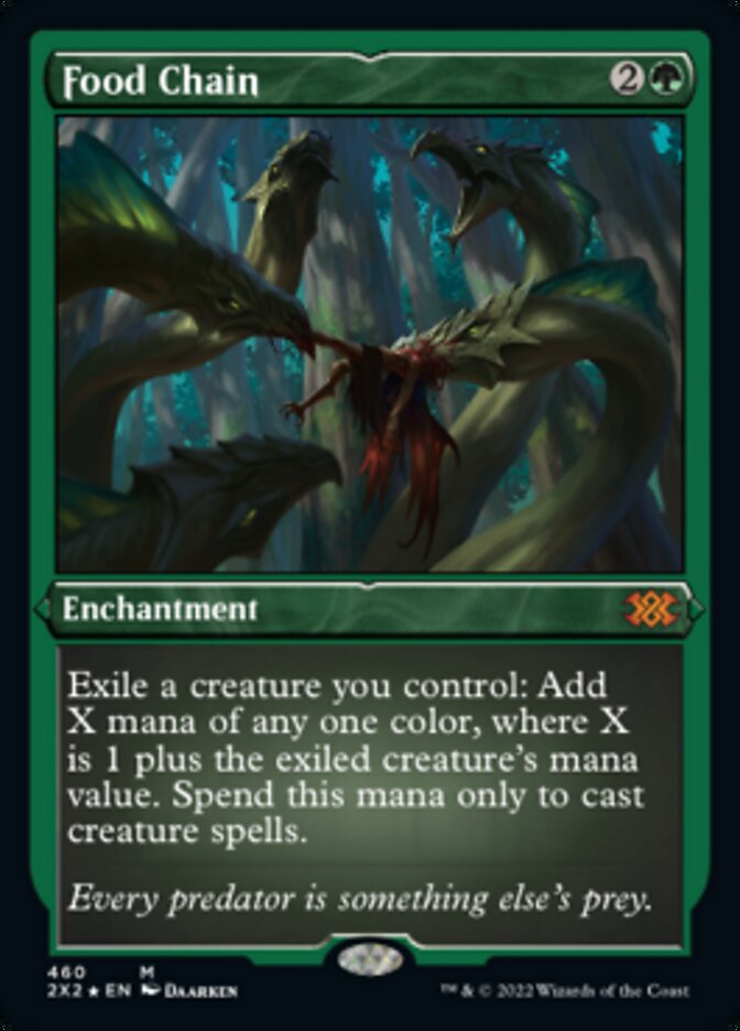 Food Chain (Foil Etched) [Double Masters 2022] | Good Games Morley