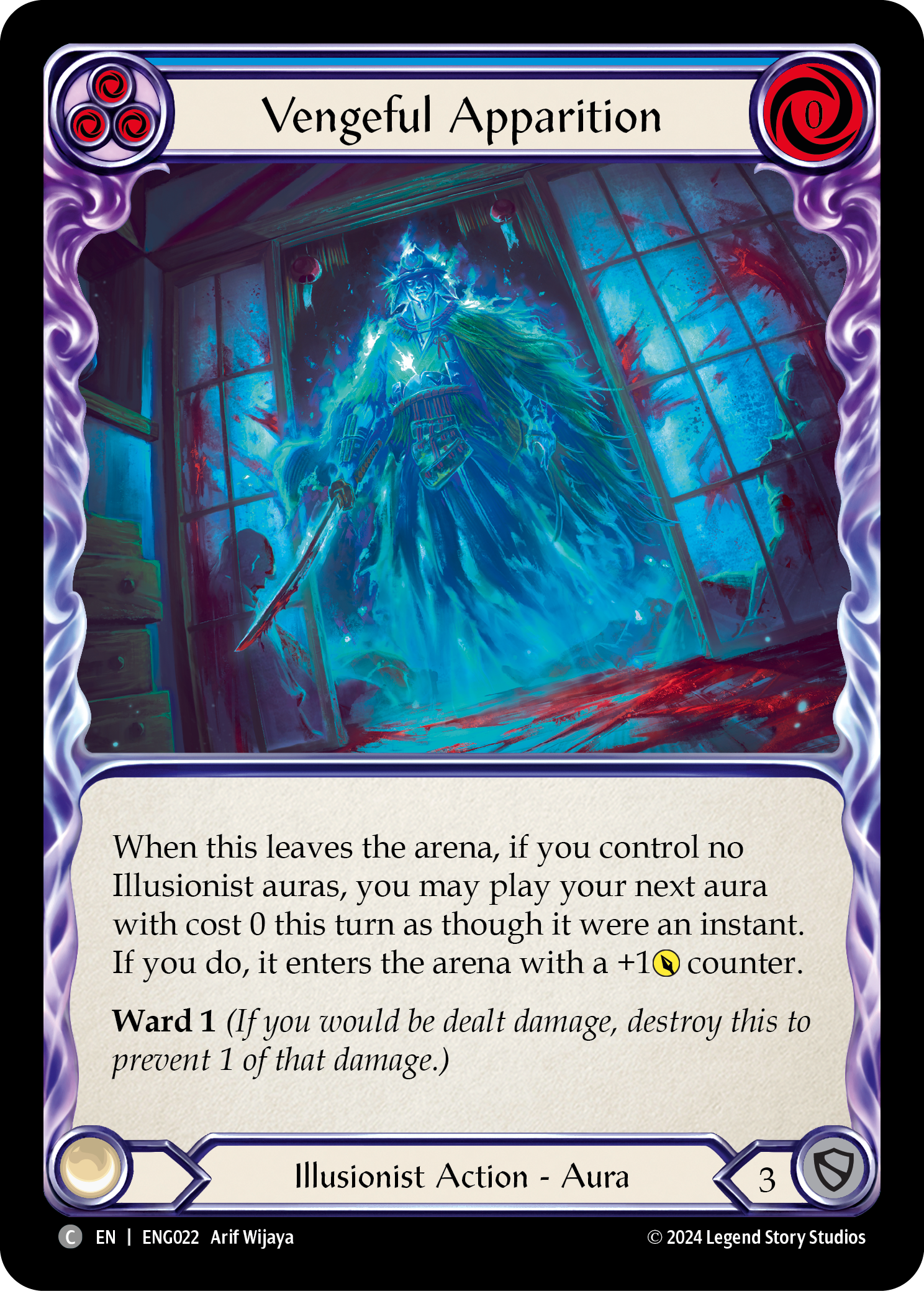 Vengeful Apparition [ENG022] (Part the Mistveil Enigma Blitz Deck) | Good Games Morley
