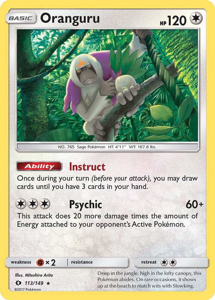 Oranguru 113/149 (SM Base Set)  - Holofoil | Good Games Morley