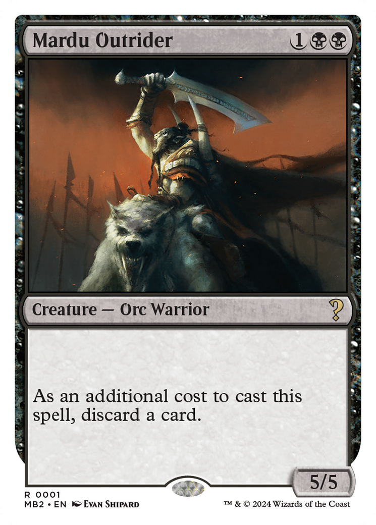 Mardu Outrider (White Border) [Mystery Booster 2] | Good Games Morley