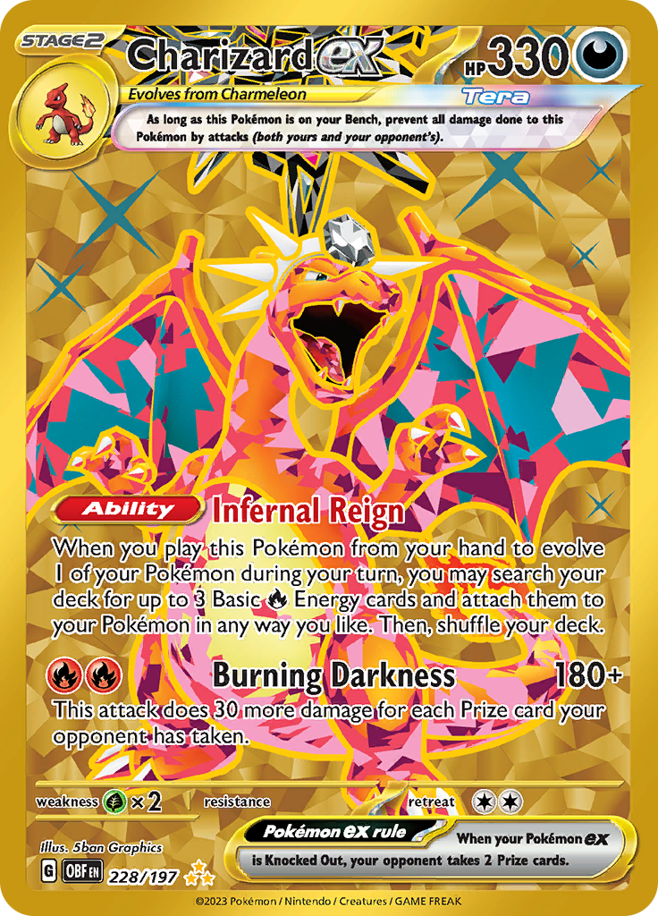Charizard ex (228/197) [Scarlet & Violet: Obsidian Flames] | Good Games Morley