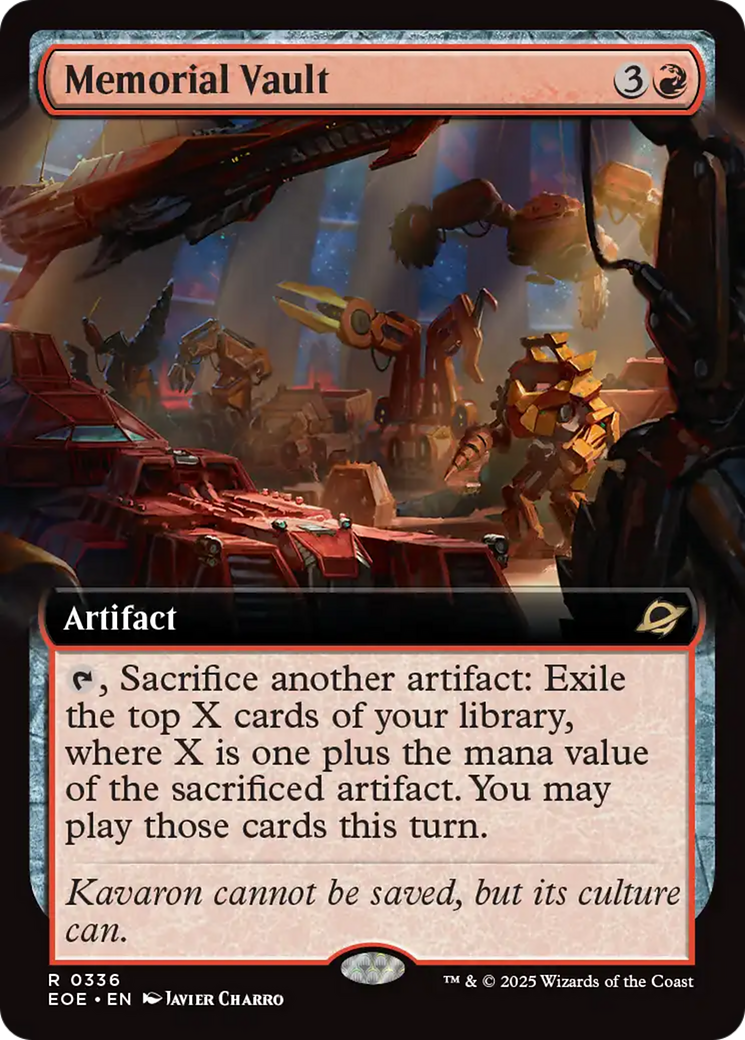 Memorial Vault (Extended Art) [Edge of Eternities] | Good Games Morley