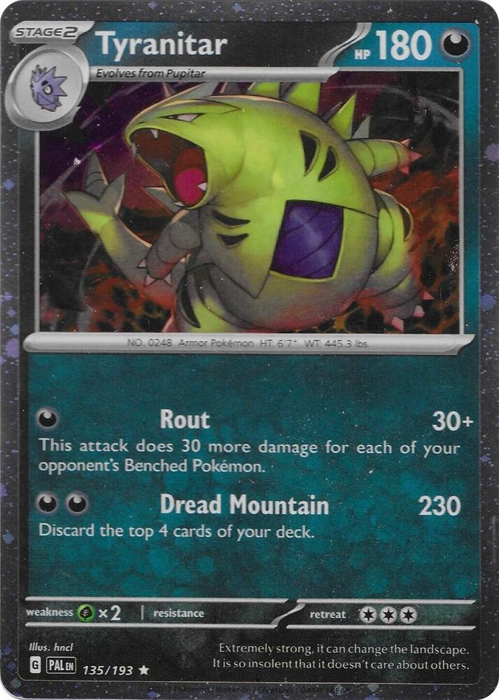 Tyranitar 135/193 (Miscellaneous Cards & Products)  - Cosmo Holofoil | Good Games Morley