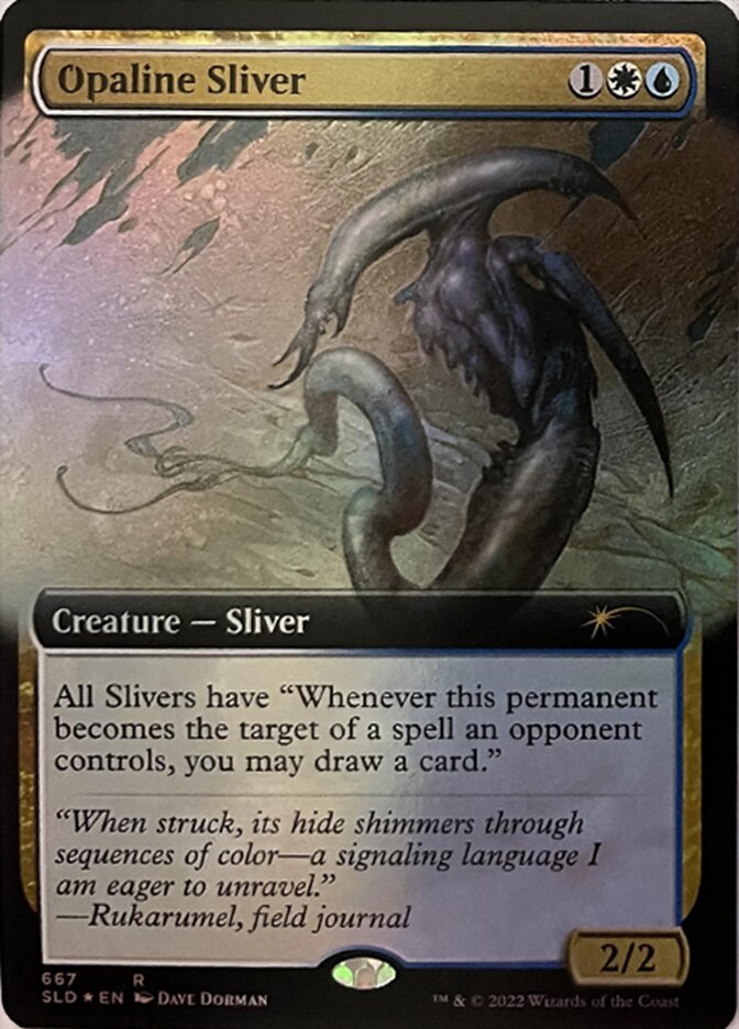 Opaline Sliver (Extended Art) [Secret Lair Drop Promos] | Good Games Morley