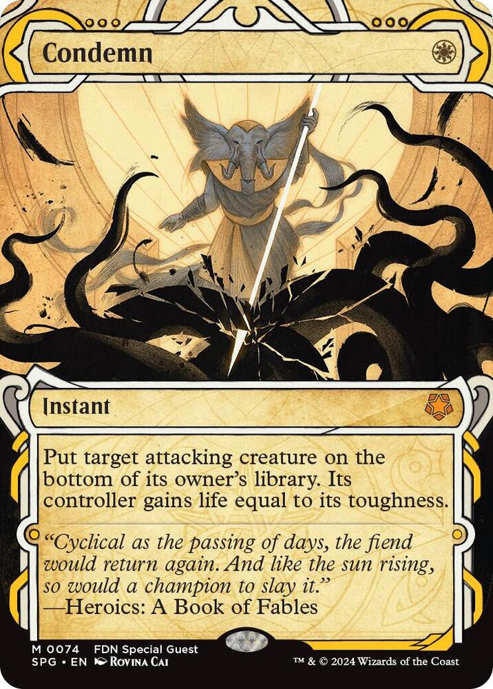 Condemn 74 (Special Guests)  - Showcase Foil | Good Games Morley