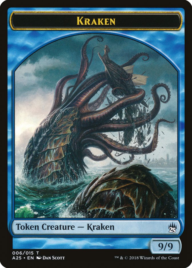 Fish // Kraken Double-Sided Token [Masters 25 Tokens] | Good Games Morley