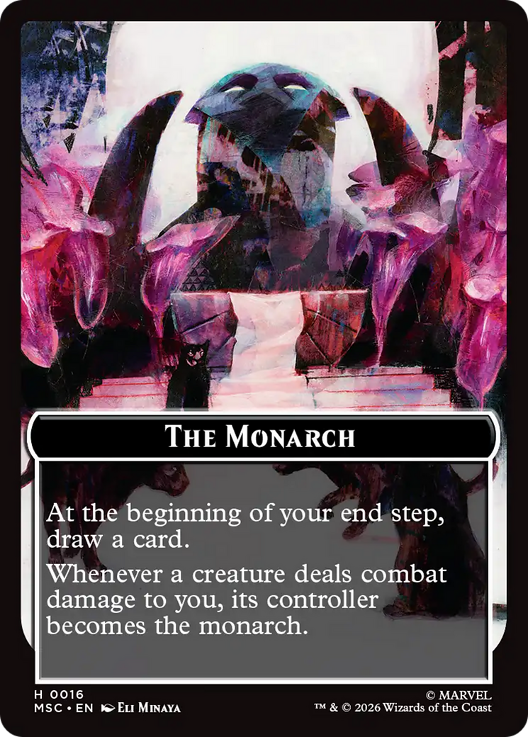 The Monarch (016) // Vibranium (015) Double-Sided Token [Marvel Super Heroes Commander Tokens] | Good Games Morley