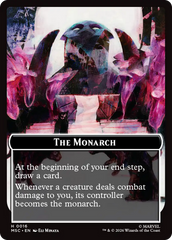 The Monarch (016) // Vibranium (031) Double-Sided Token (Surge Foil) [Marvel Super Heroes Commander Tokens] | Good Games Morley