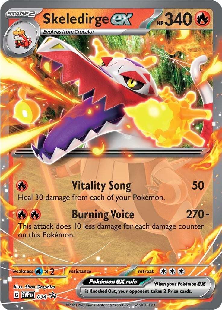 Skeledirge ex (034) [Scarlet & Violet: Black Star Promos] | Good Games Morley
