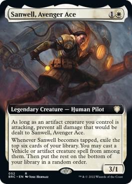 Sanwell Avenger Ace Extended Art 52/40 (Commander: The Brothers' War)  | Good Games Morley
