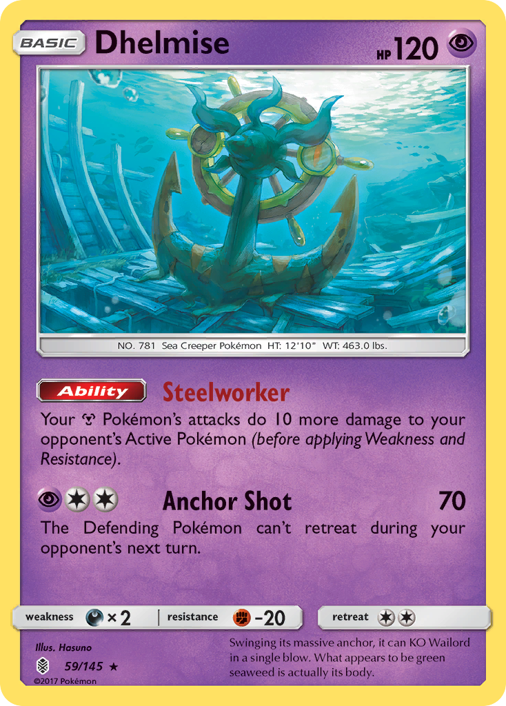 Dhelmise (59/145) [Sun & Moon: Guardians Rising] | Good Games Morley