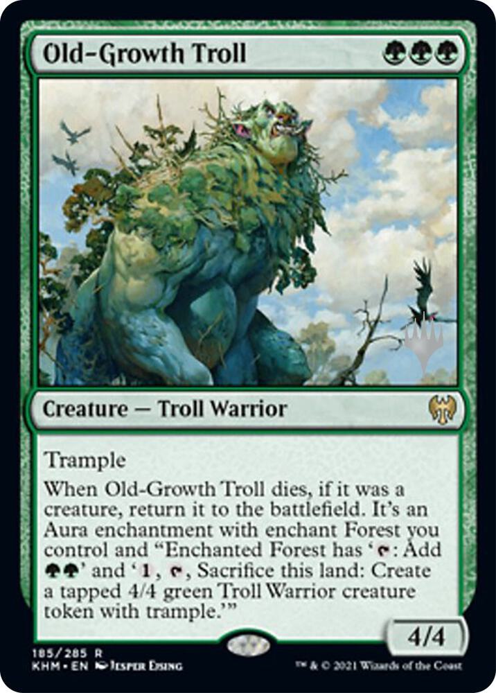 Old Growth Troll 185p/1 (Promo Pack: Kaldheim)  - Foil | Good Games Morley