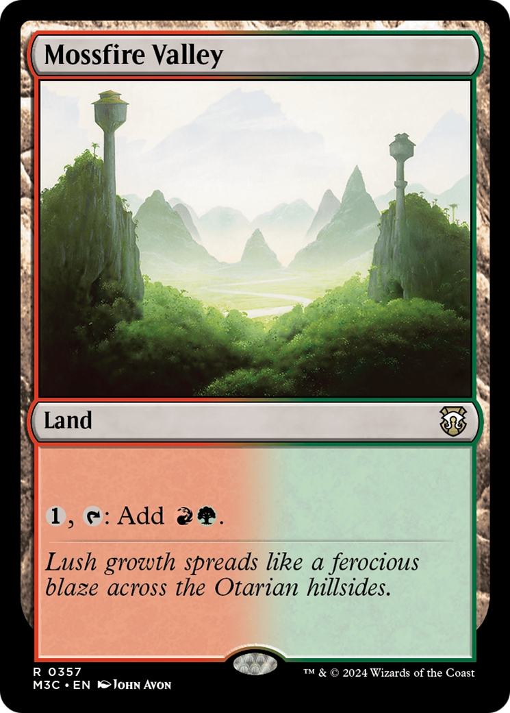 Mossfire Valley (Ripple Foil) [Modern Horizons 3 Commander] | Good Games Morley