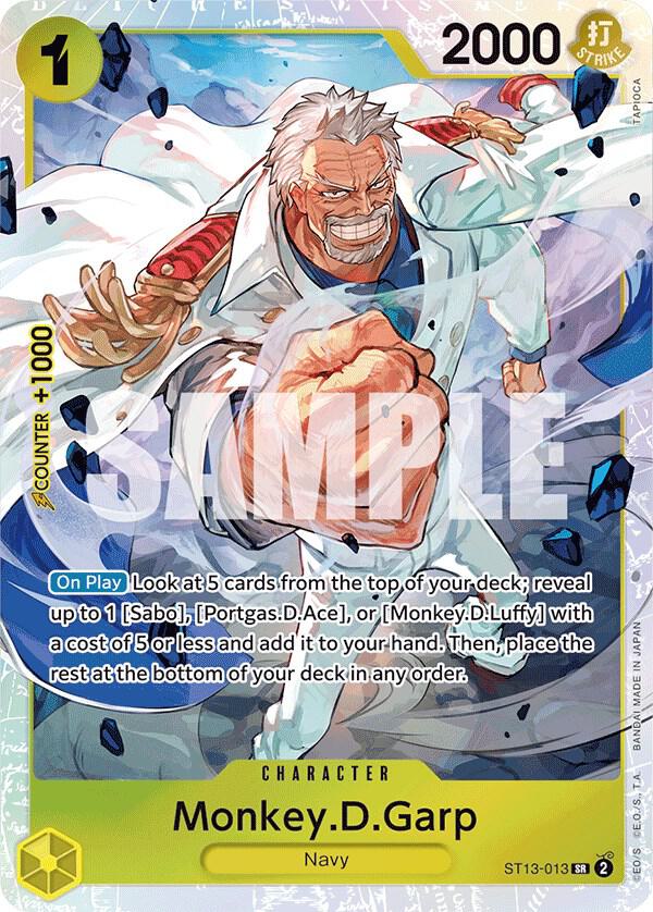 Monkey.D.Garp ST13-013 (Ultra Deck: The Three Brothers)  - Foil | Good Games Morley