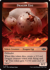 Dragon Egg // Dragon (0013) Double-Sided Token [Tarkir: Dragonstorm Commander Tokens] | Good Games Morley