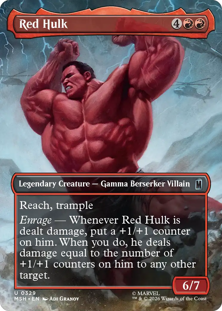 Red Hulk (Borderless) [Marvel Super Heroes] | Good Games Morley