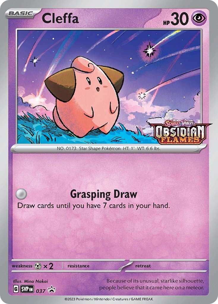 Cleffa (037) (Stamped) [Scarlet & Violet: Black Star Promos] | Good Games Morley