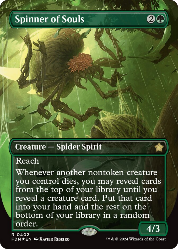Spinner of Souls (Borderless) (Mana Foil) [Foundations] | Good Games Morley