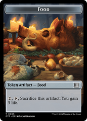 Mercenary // Food (0005) Double-Sided Token [Outlaws of Thunder Junction Tokens] | Good Games Morley