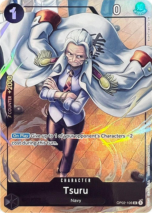 Tsuru (PCC Vol.1) OP02-106 (One Piece Promotion Cards)  - Alternate Art Foil | Good Games Morley