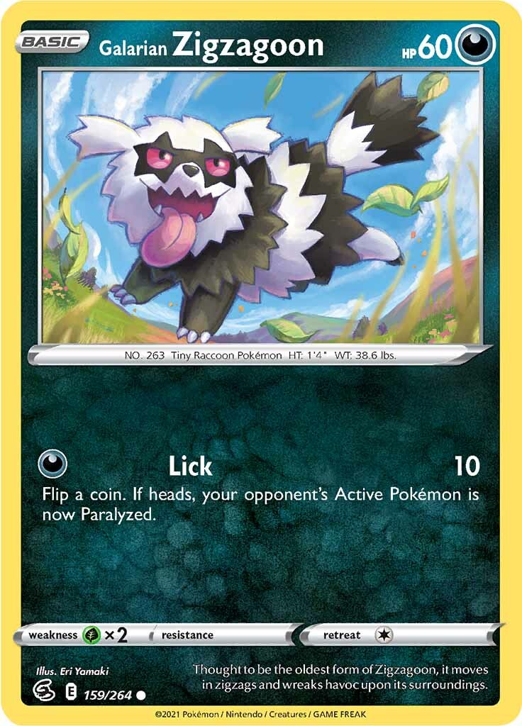 Galarian Zigzagoon (159/264) [Sword & Shield: Fusion Strike] | Good Games Morley