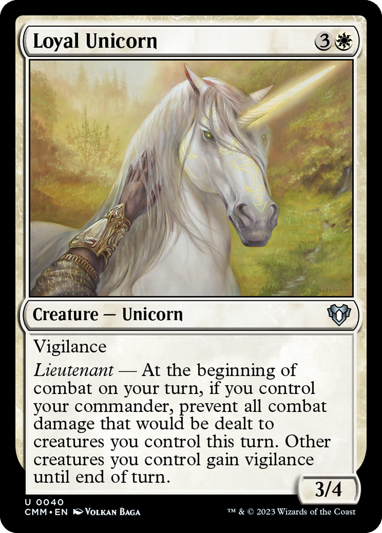 Loyal Unicorn [Commander Masters] | Good Games Morley