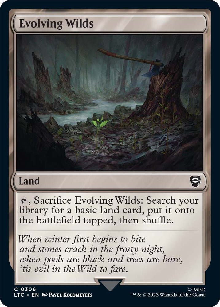 Evolving Wilds 306 (Commander: The Lord of the Rings: Tales of Middle-earth)  | Good Games Morley