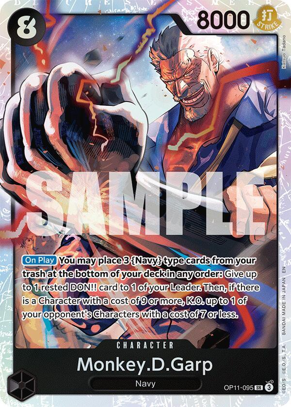Monkey.D.Garp OP11-095 (A Fist of Divine Speed)  - Foil | Good Games Morley