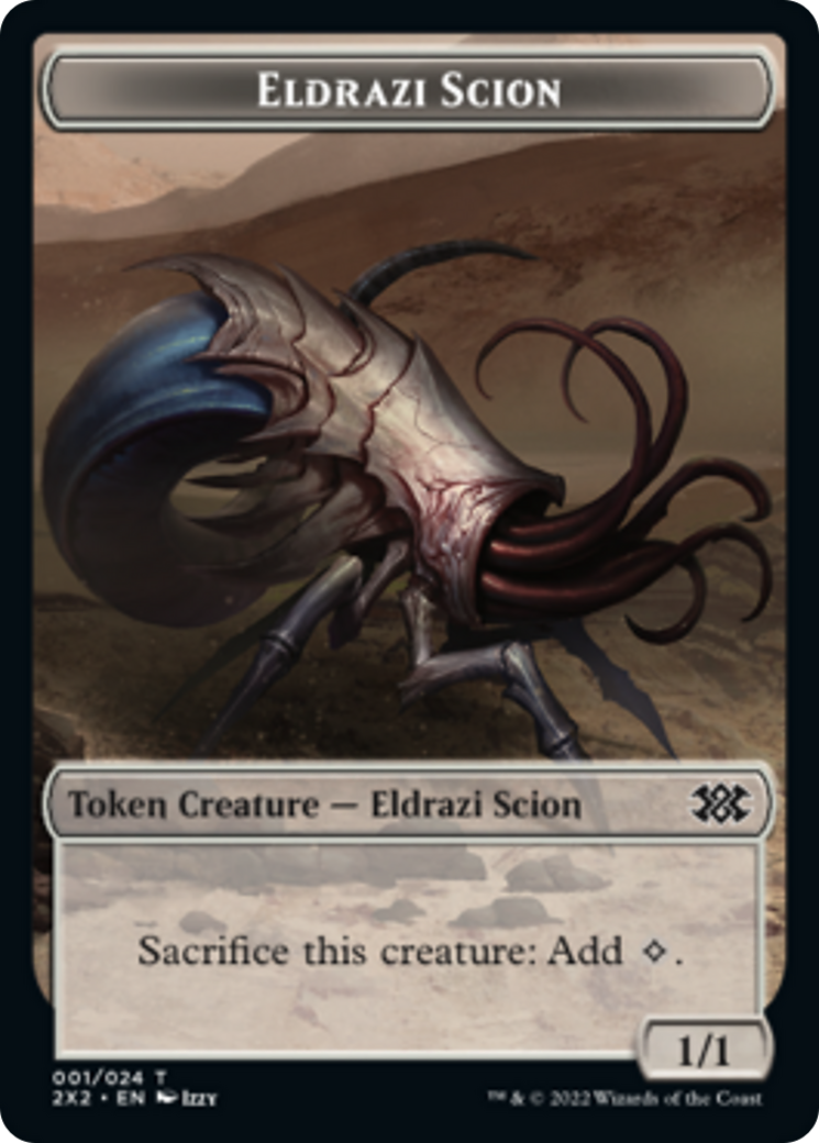Spider // Eldrazi Scion Double-Sided Token [Double Masters 2022 Tokens] | Good Games Morley