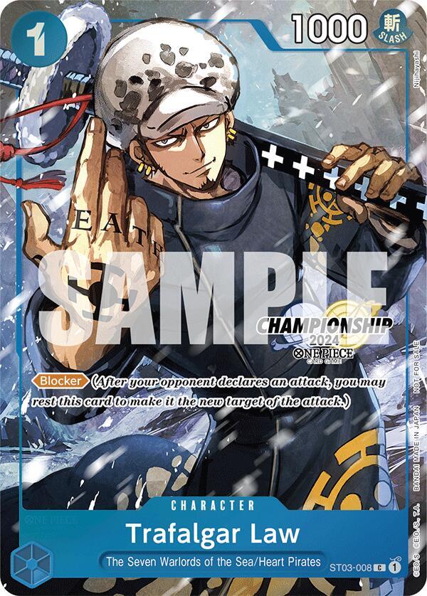 Trafalgar Law (2024 Event Pack Finalist) ST03-008 (One Piece Promotion Cards)  - Foil | Good Games Morley