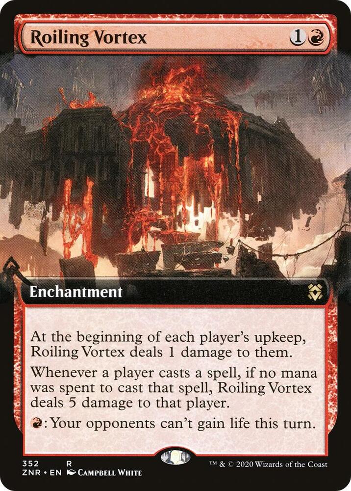 Roiling Vortex 352/280 (Zendikar Rising)  - Extended Art Foil | Good Games Morley