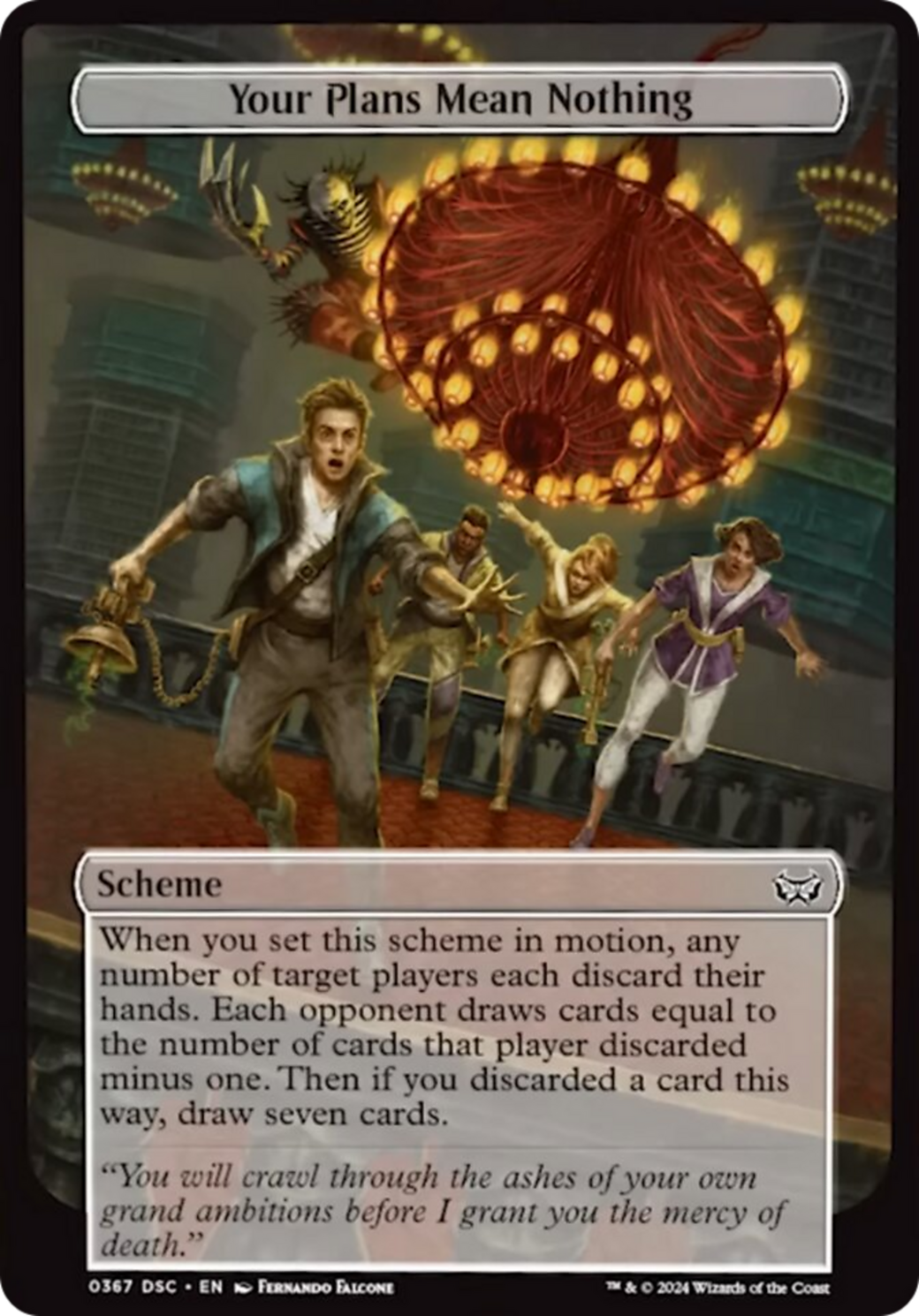 Your Plans Mean Nothing (Full Art) [Duskmourn: Archenemy] | Good Games Morley