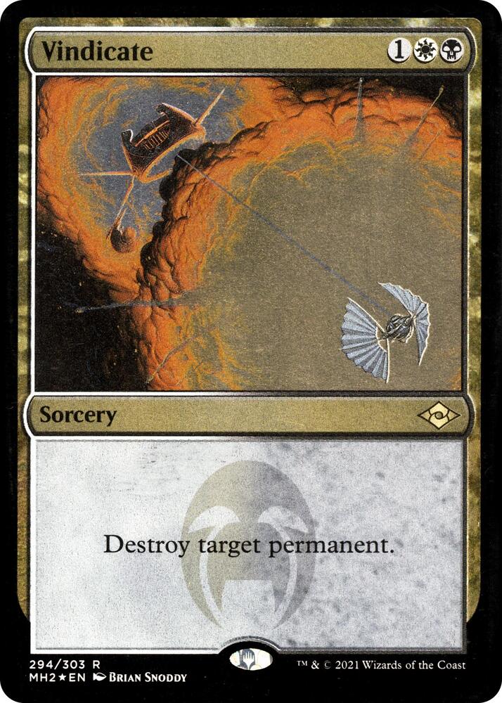 Vindicate Foil Etched 294 (Modern Horizons 2)  - Foil | Good Games Morley