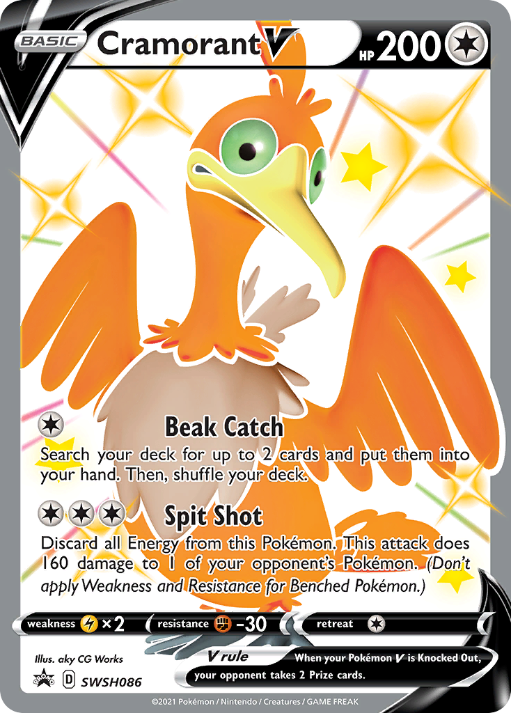 Cramorant V (SWSH086) (Jumbo Card) [Sword & Shield: Black Star Promos] | Good Games Morley
