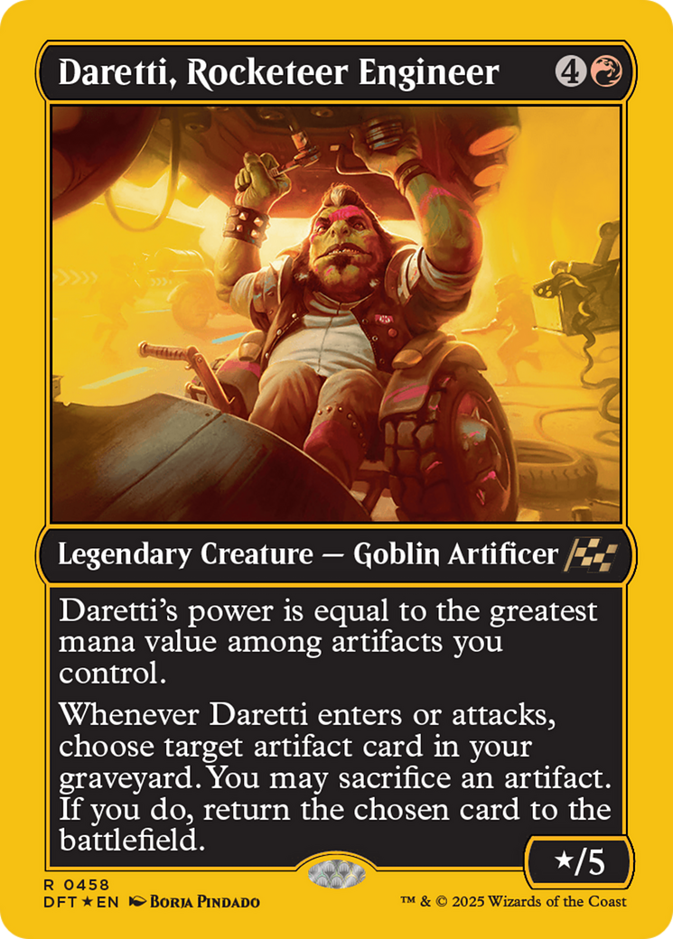 Daretti, Rocketeer Engineer (First-Place Foil) [Aetherdrift] | Good Games Morley