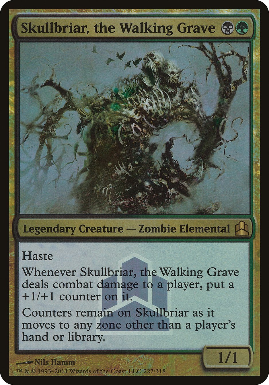 Skullbriar, the Walking Grave (Launch) (Oversized) [Commander 2011 Oversized] | Good Games Morley