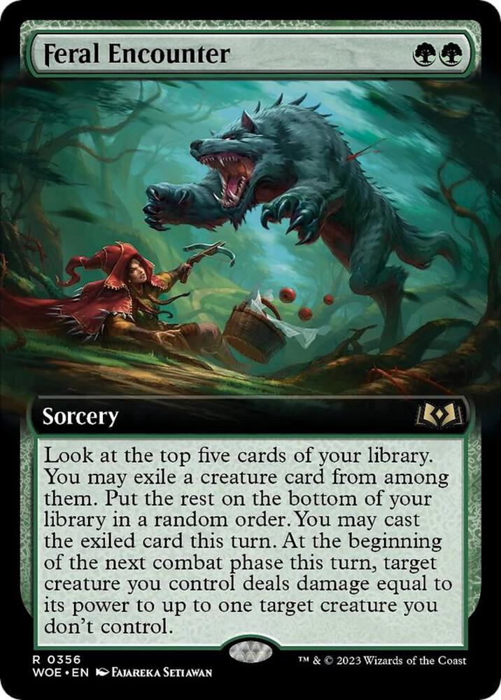 Feral Encounter 356/276 (Wilds of Eldraine)  - Extended Art Foil | Good Games Morley