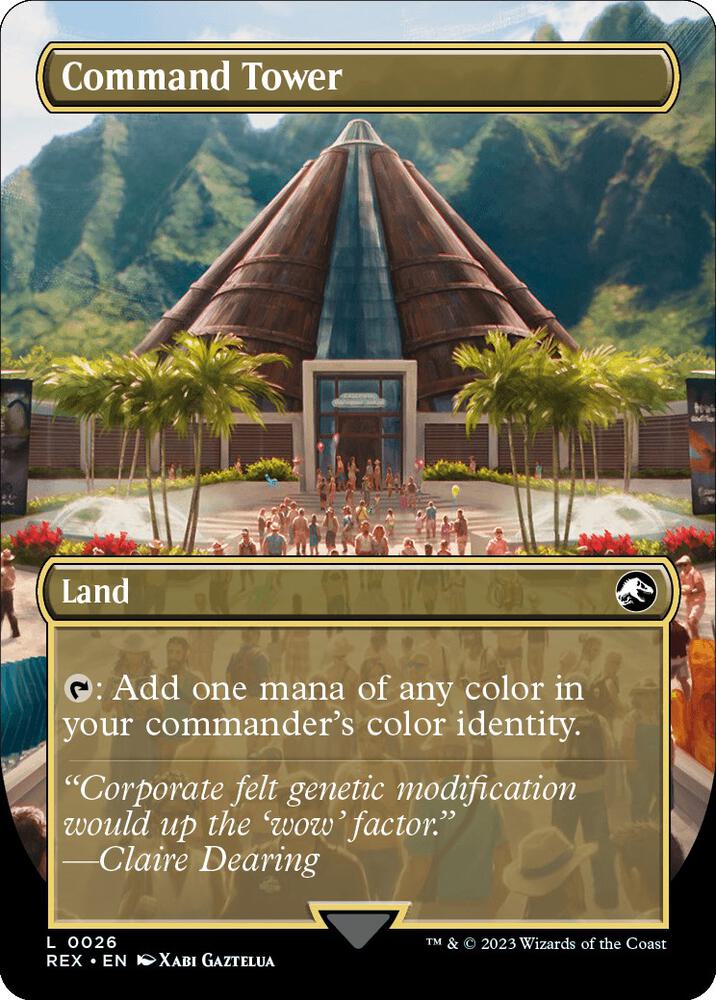 Command Tower 26 (Universes Beyond: Jurassic World Collection)  - Borderless | Good Games Morley